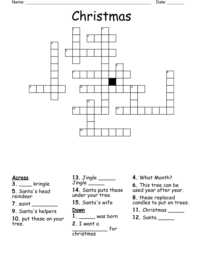Christmas Crossword