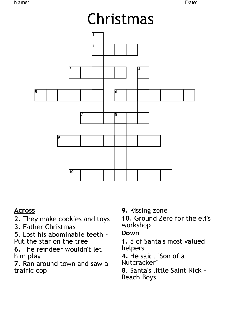 Christmas Crossword