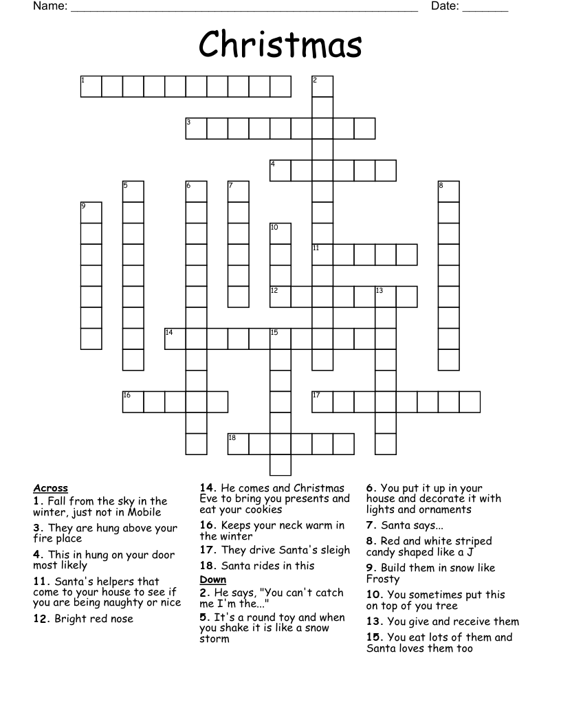 Christmas Crossword