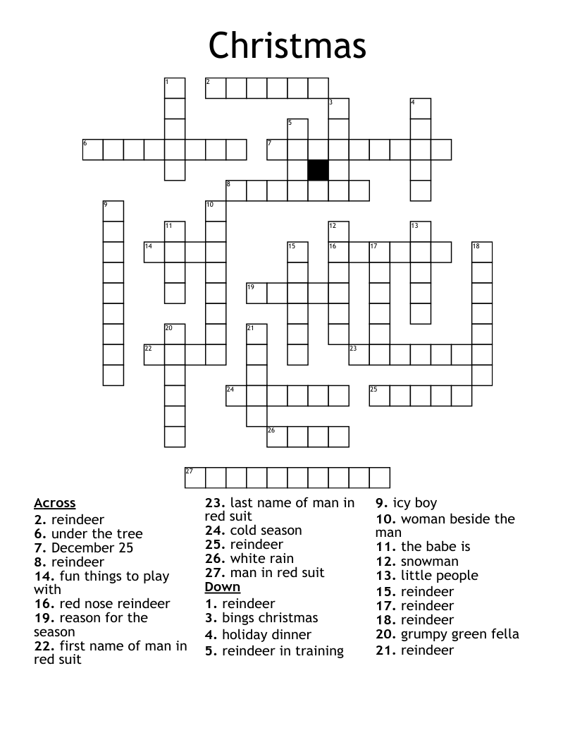 Christmas Crossword