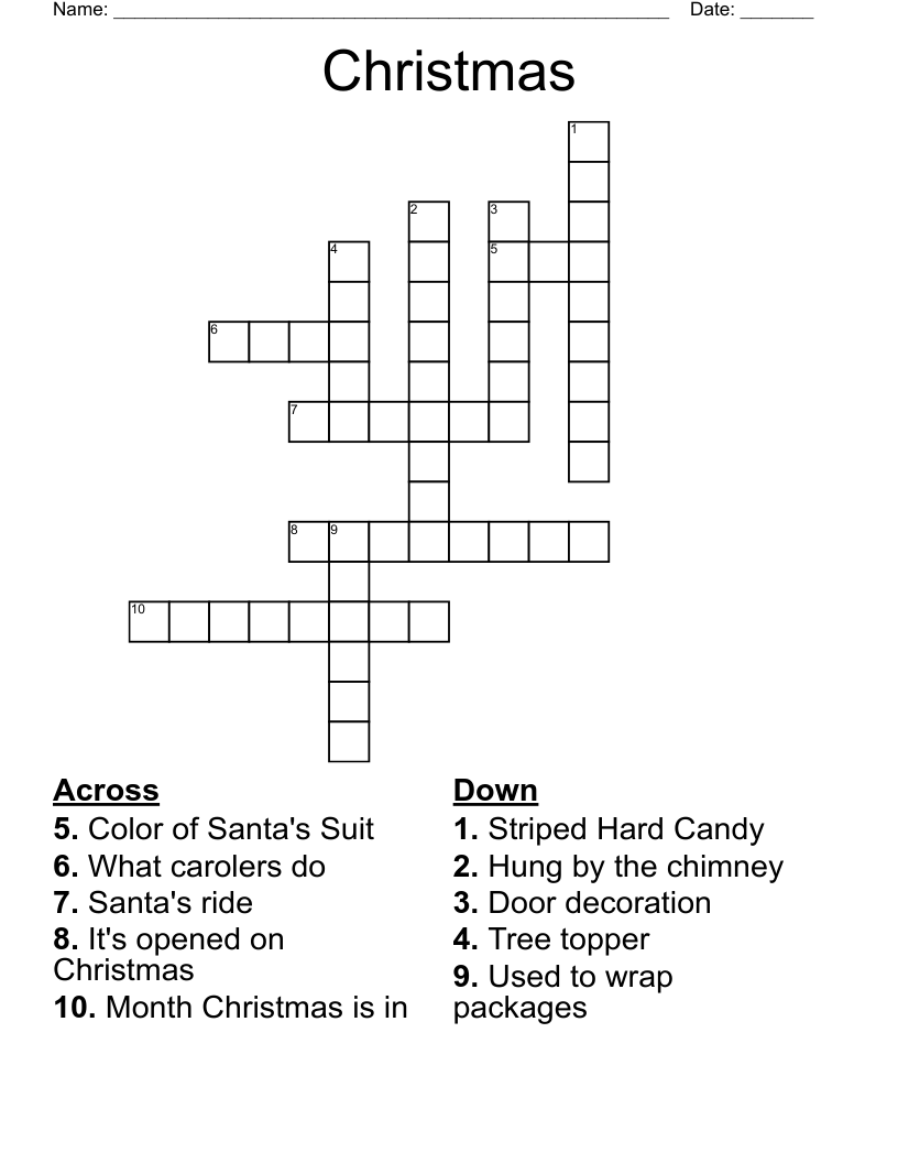 Christmas Crossword