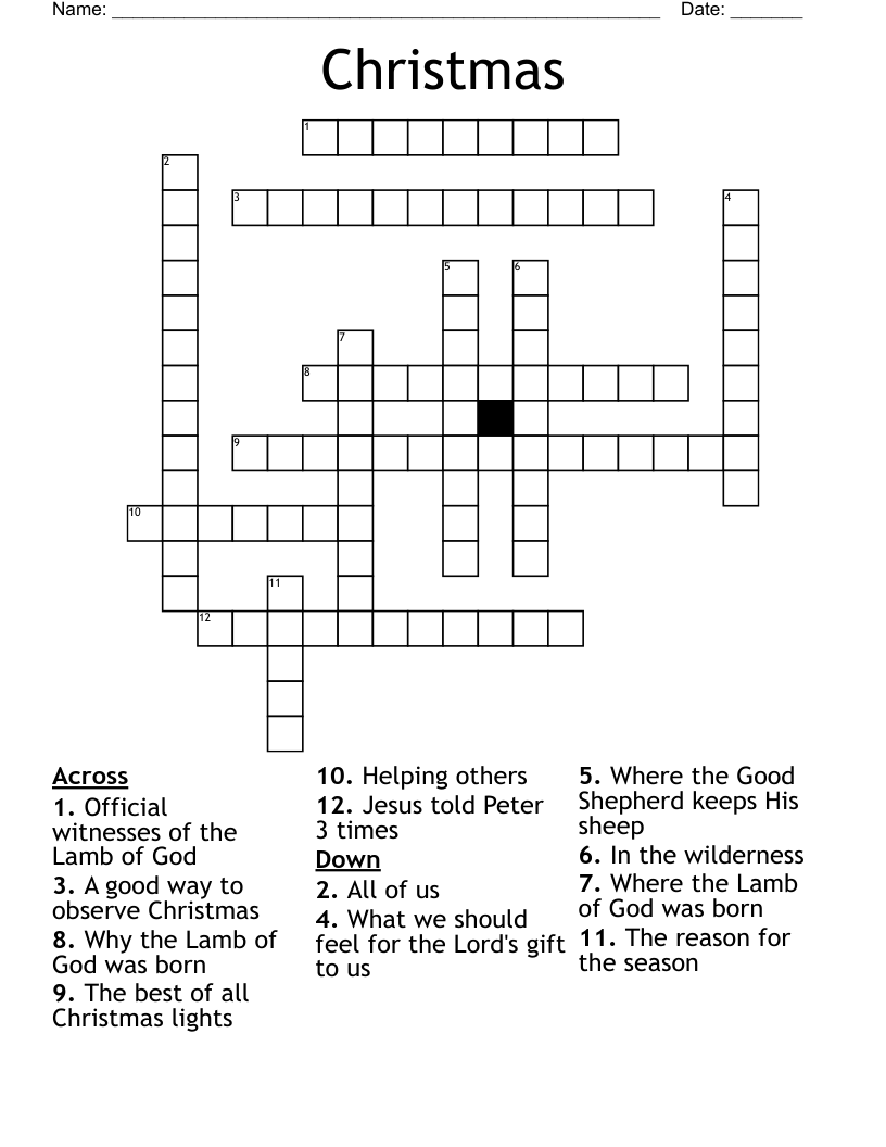 Christmas Crossword