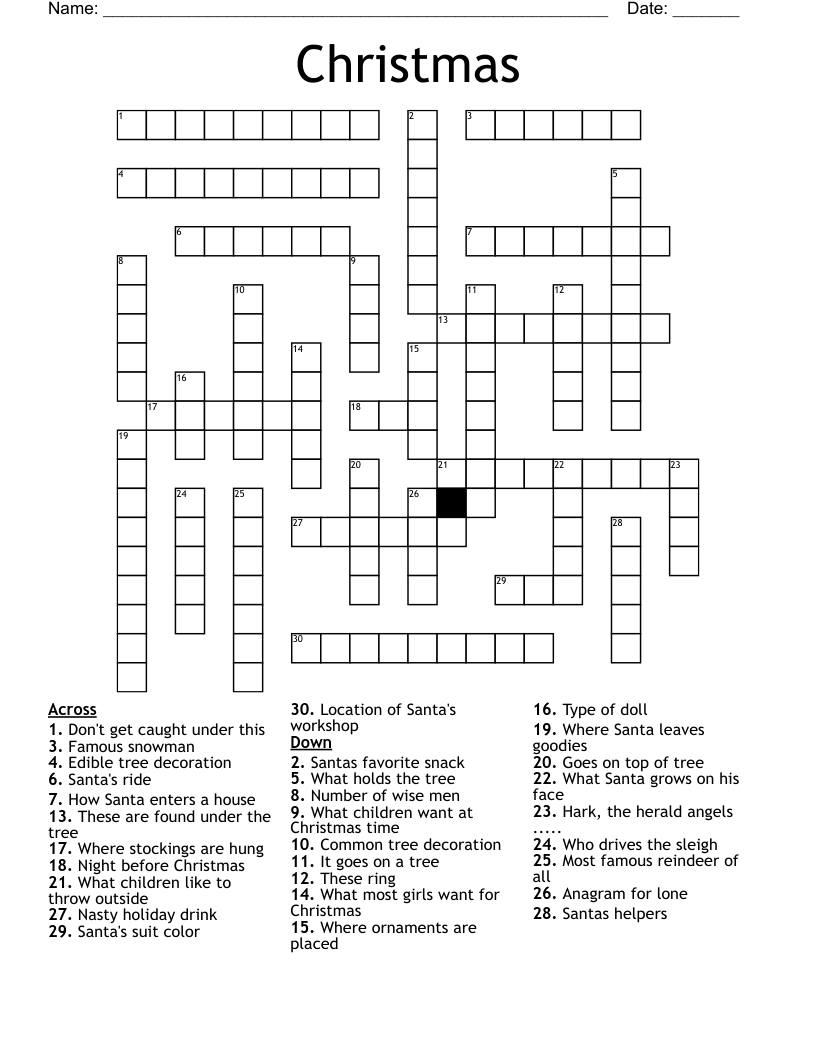 Christmas Crossword