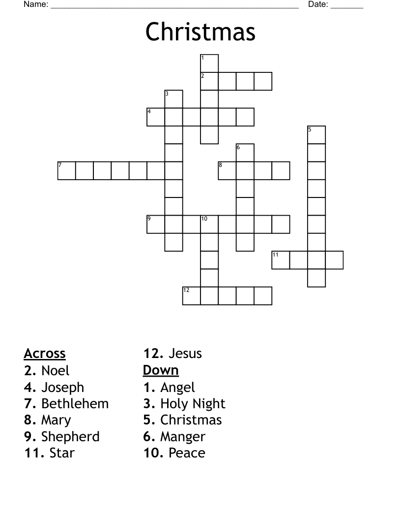 Christmas Crossword