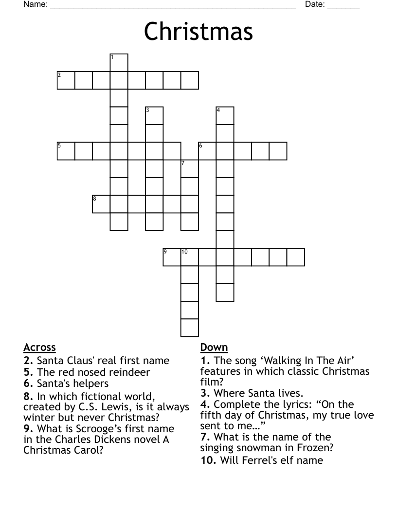 Christmas Crossword