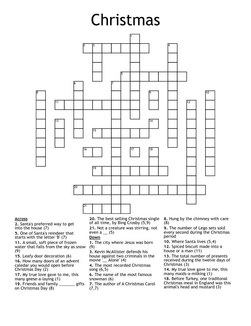 Christmas Crossword