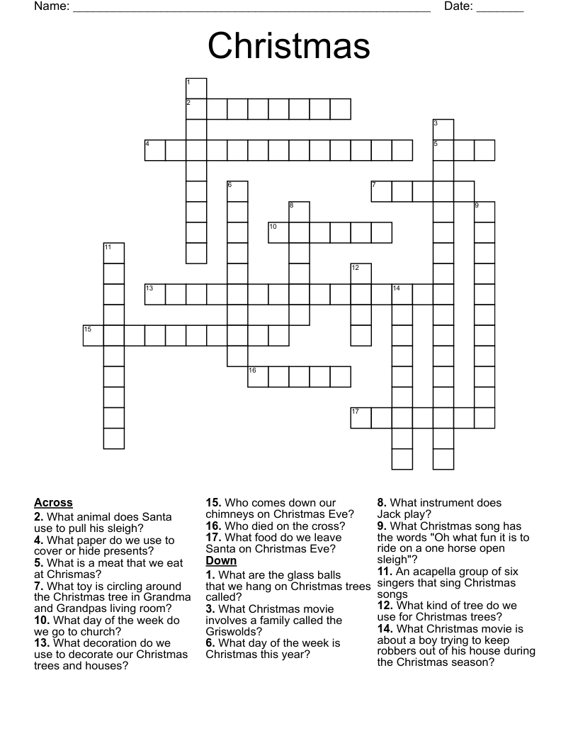 Christmas Crossword