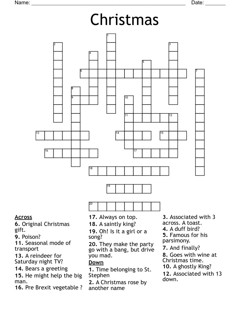 Christmas Crossword