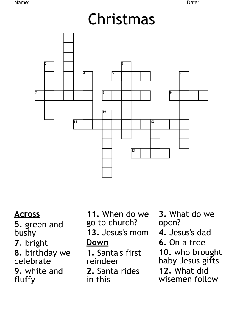 Christmas Crossword