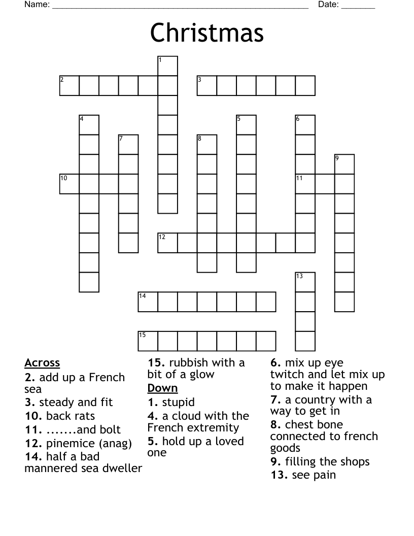Christmas Crossword