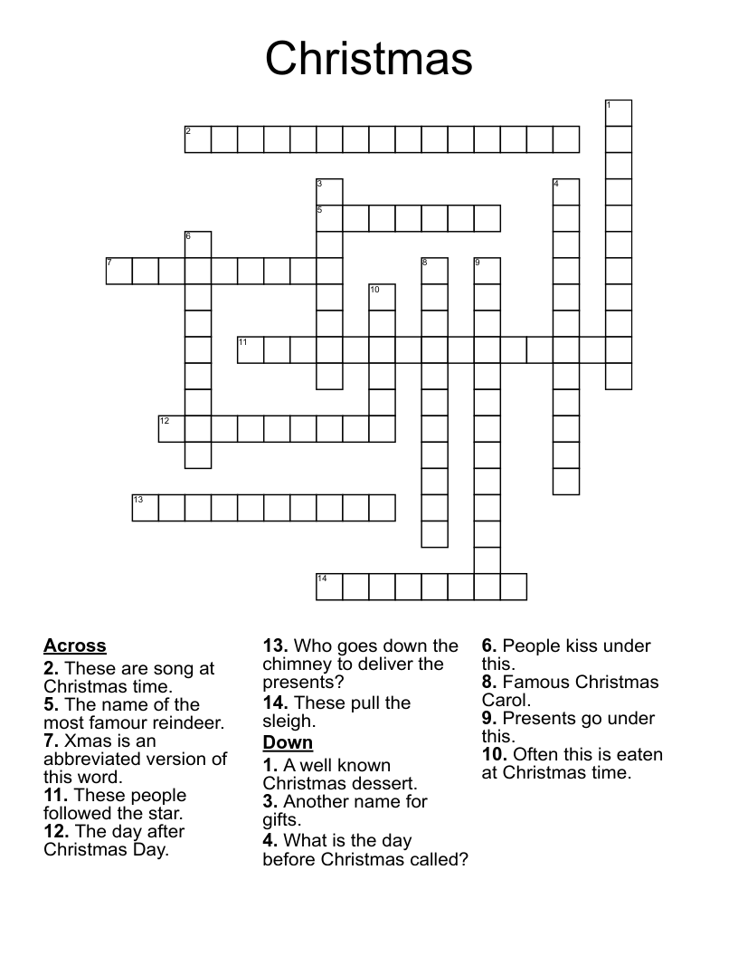 Christmas Crossword
