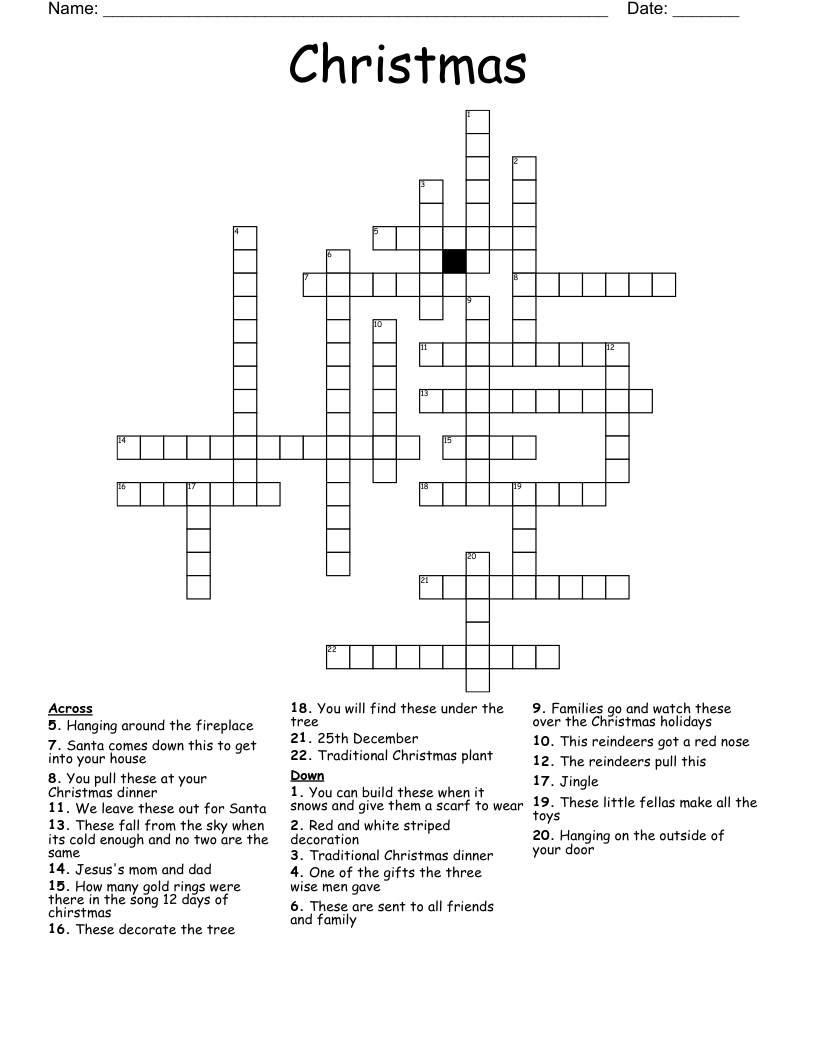 Christmas Crossword