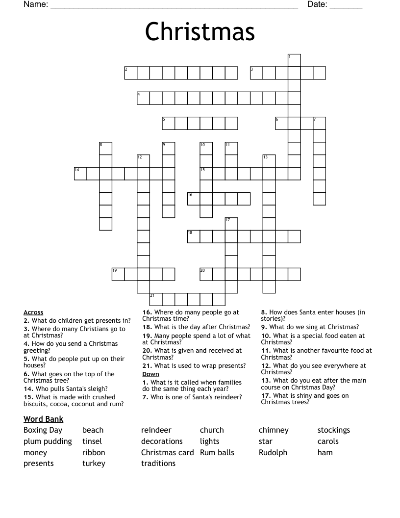 Christmas Crossword