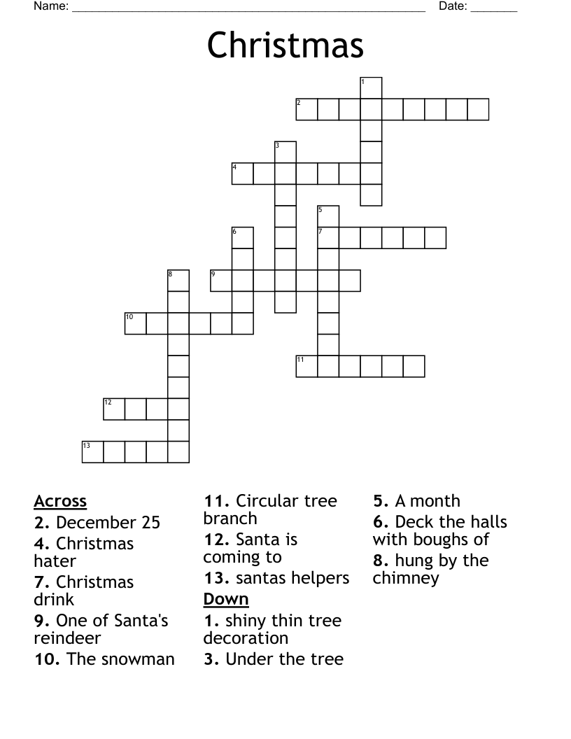 Christmas Crossword
