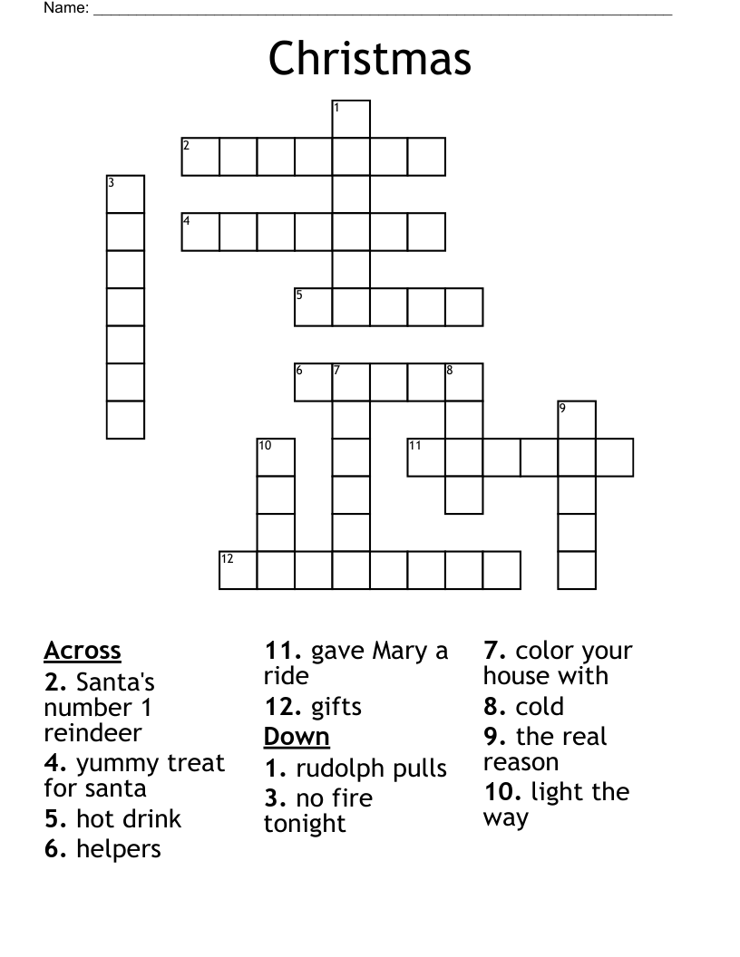 Christmas Crossword