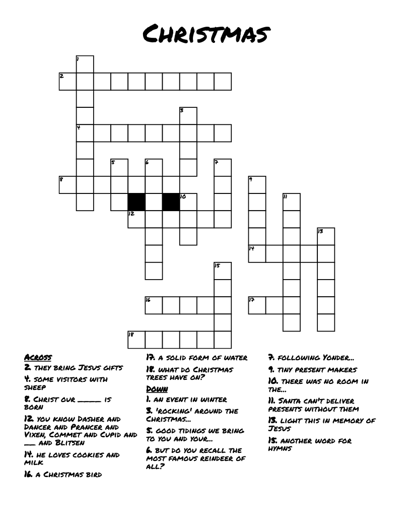 Christmas Crossword