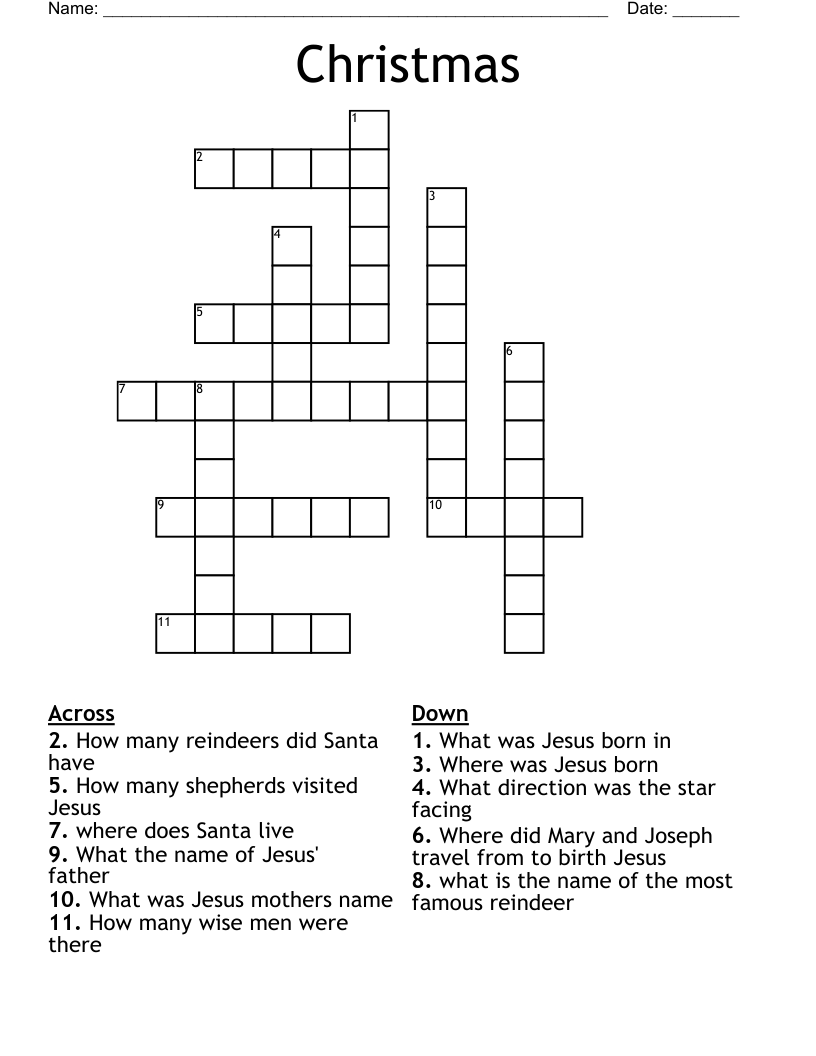 Christmas Crossword