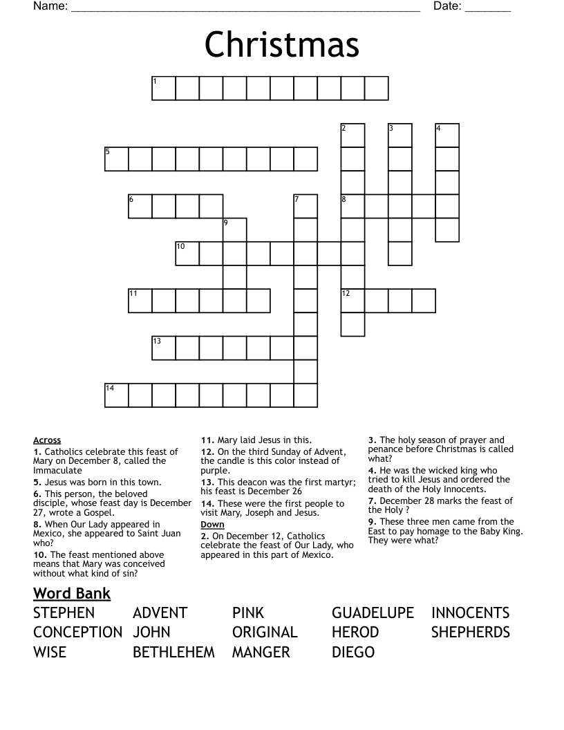 Christmas Crossword