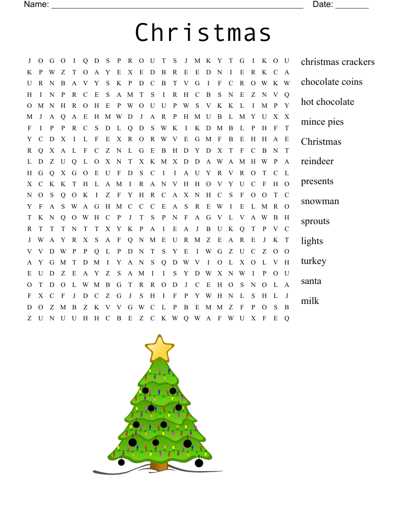 Christmas Word Search