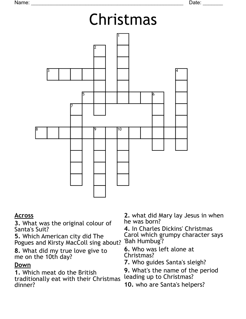 Christmas Crossword