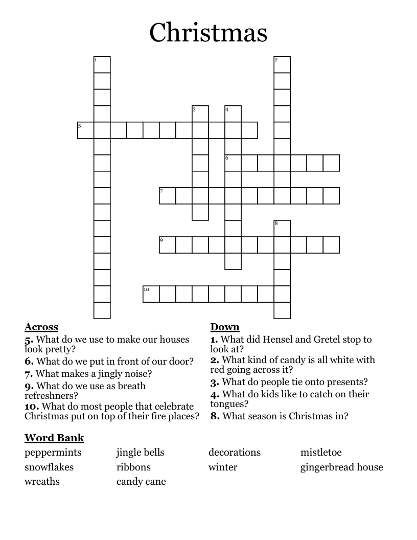 Christmas Crossword