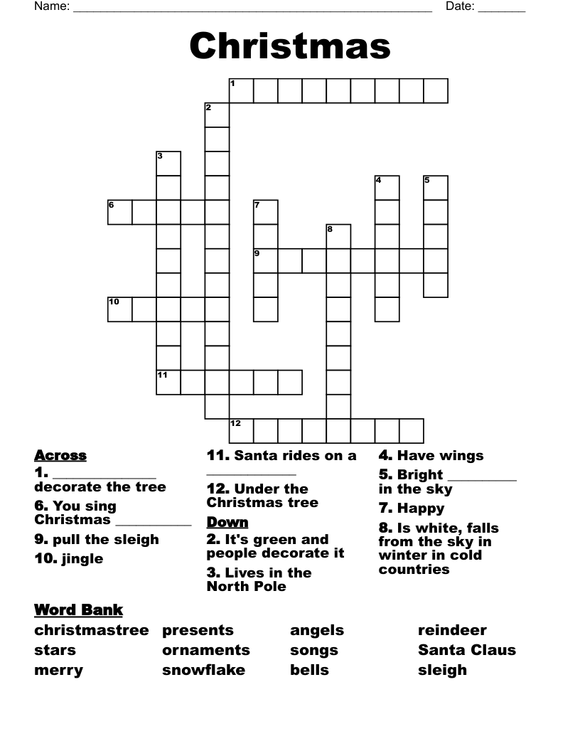 Christmas Crossword