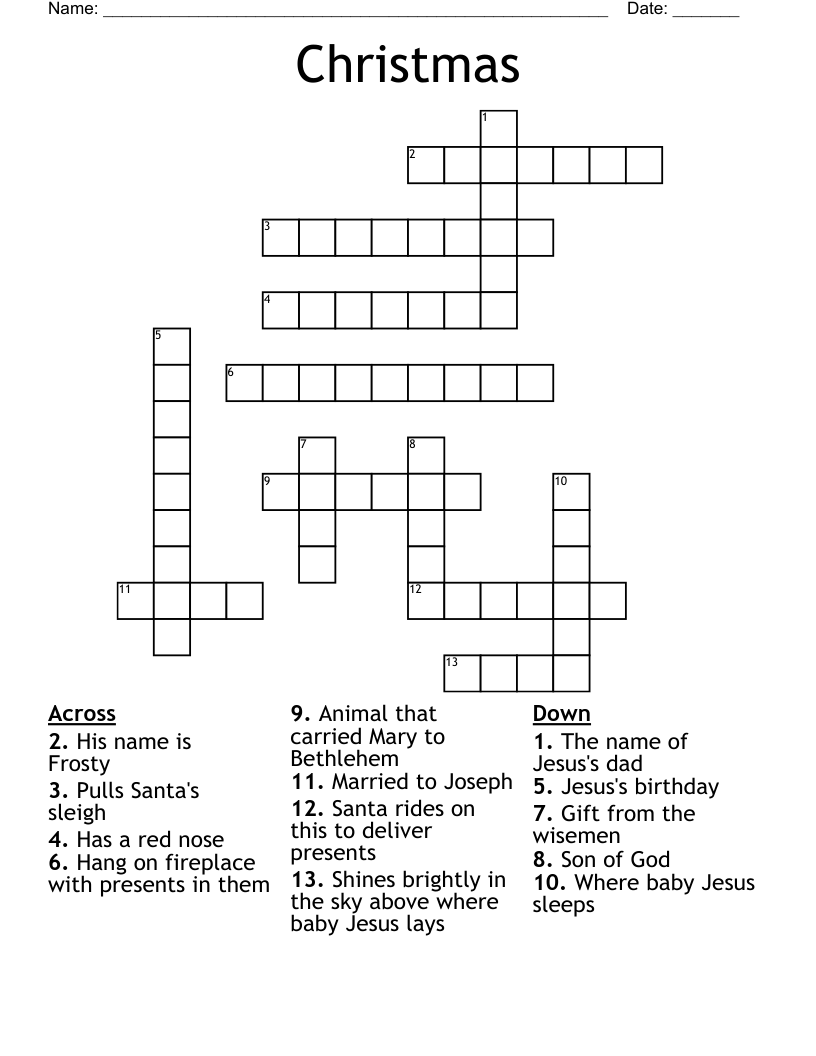 Christmas Crossword