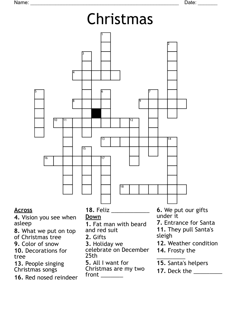Christmas Crossword