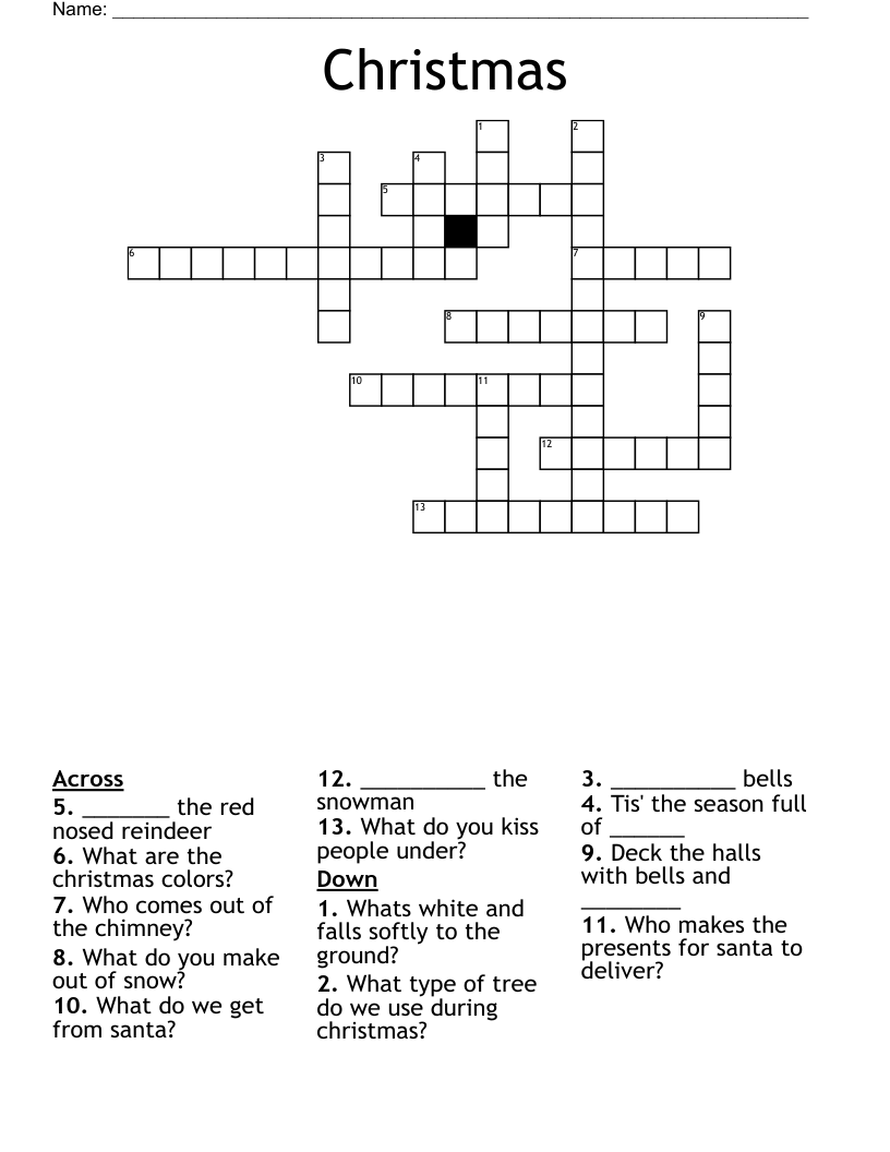 Christmas Crossword