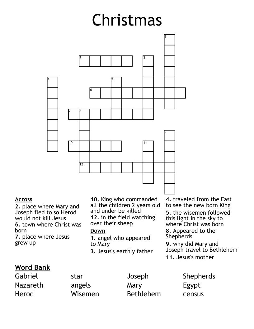 Christmas Crossword