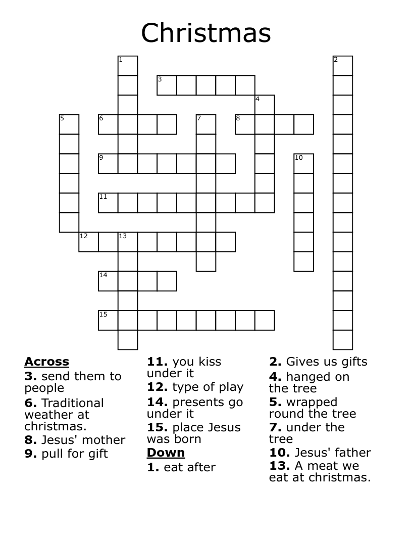 Christmas Crossword