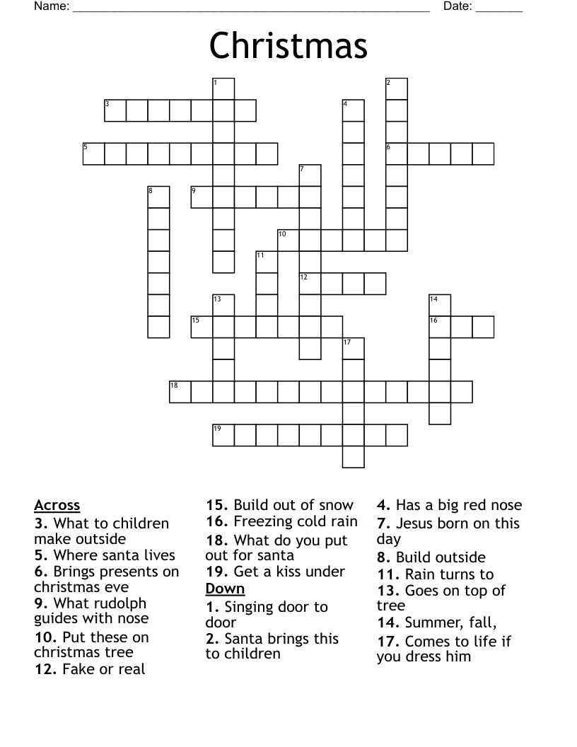 Christmas Crossword