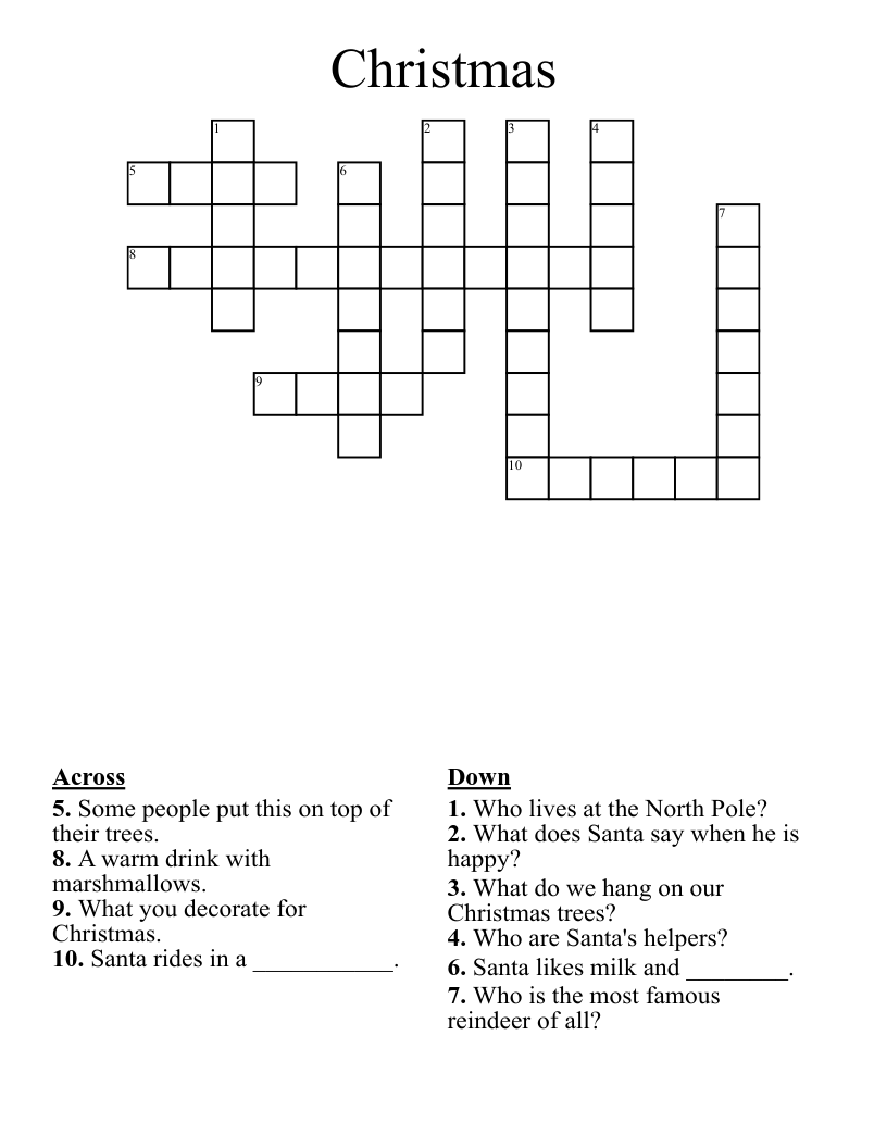 Christmas Crossword