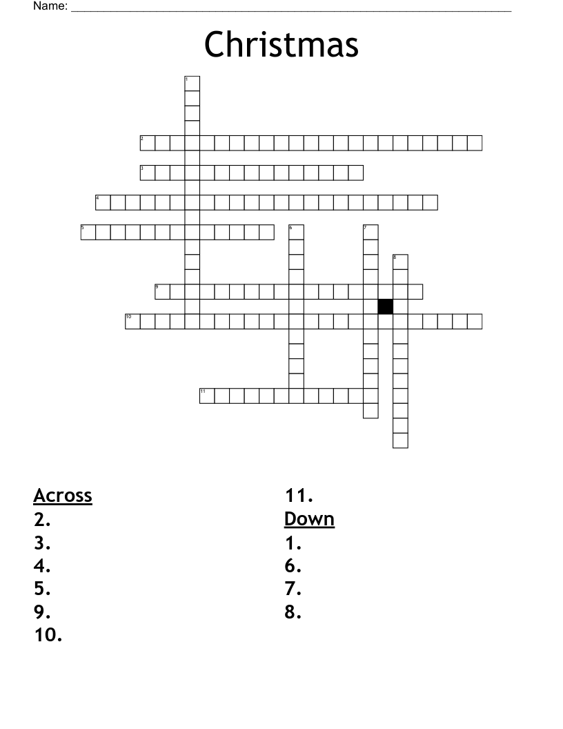 Christmas Crossword