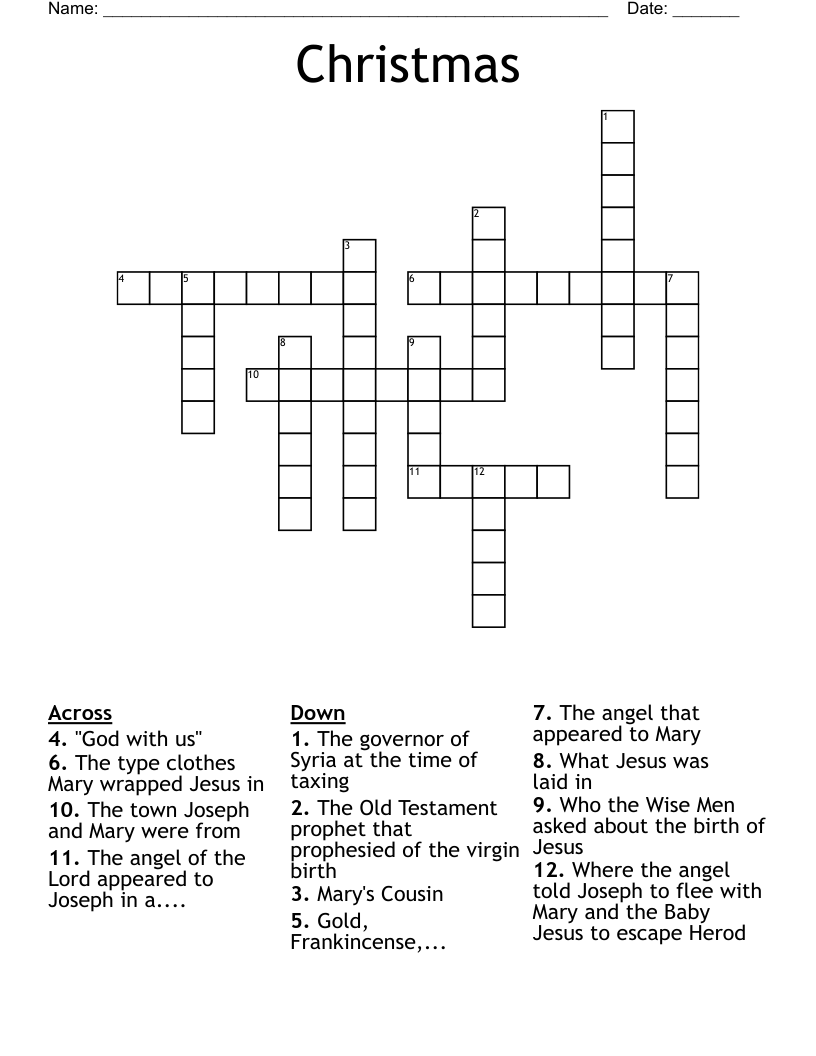 Christmas Crossword