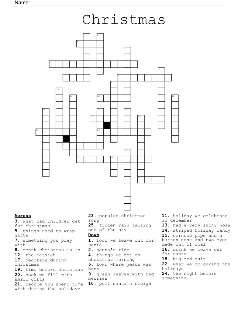 Christmas Crossword