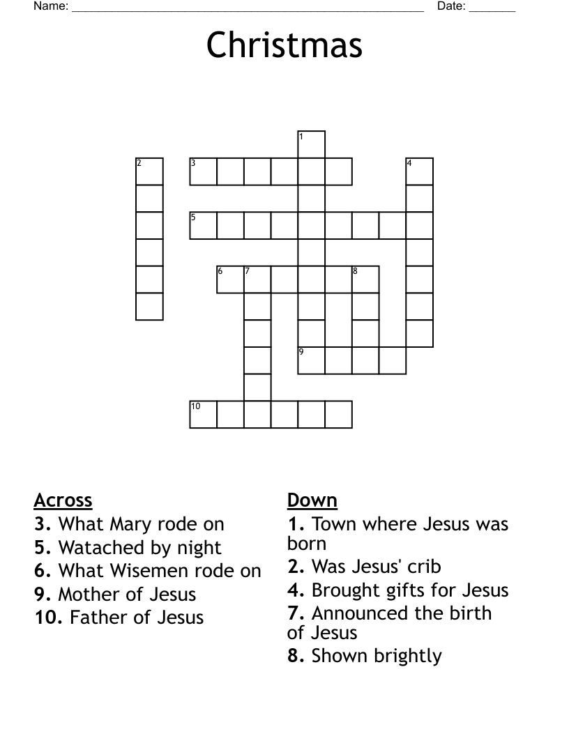 Christmas Crossword