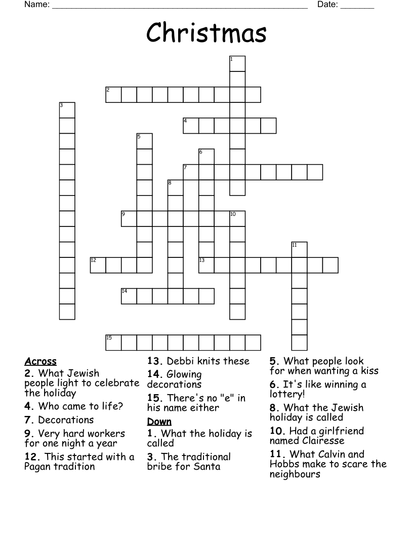 Christmas Crossword