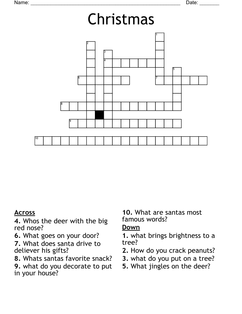 Christmas Crossword