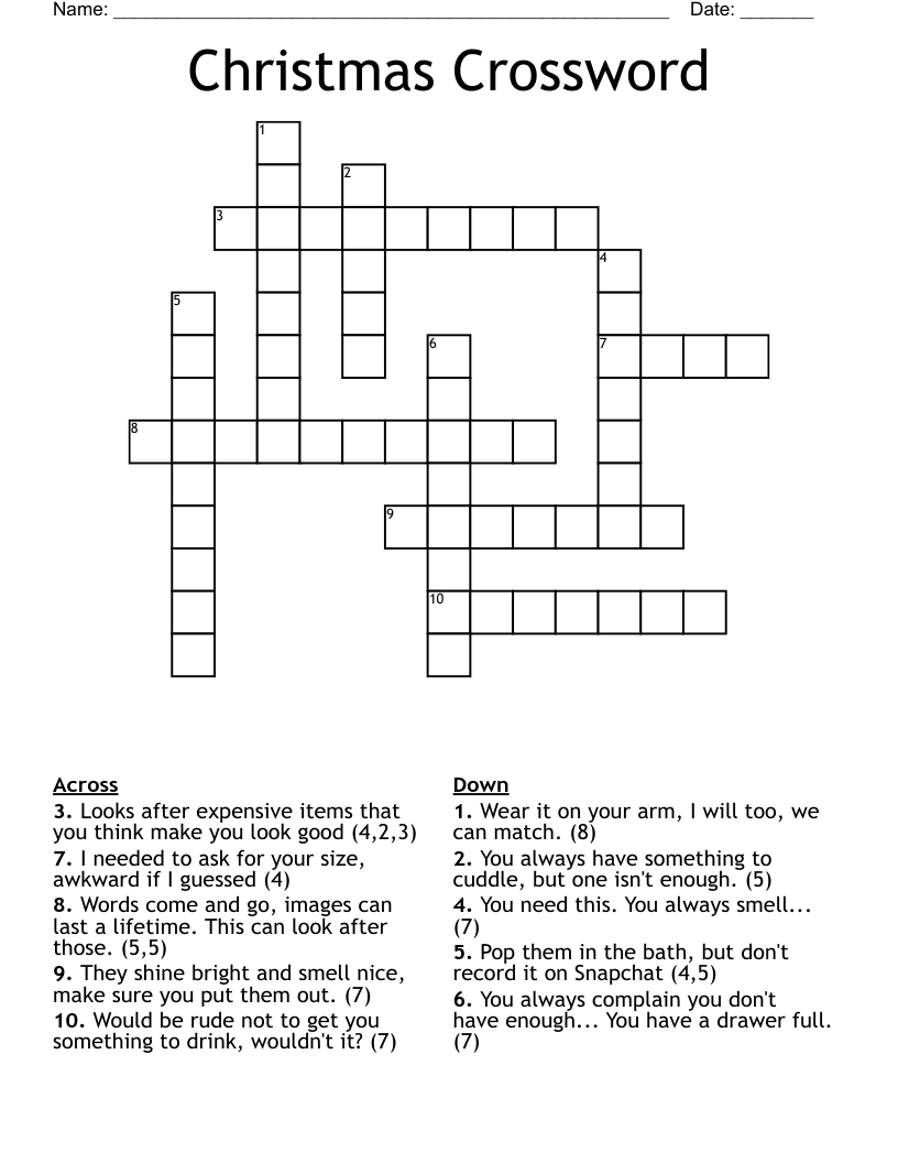 Christmas Crossword
