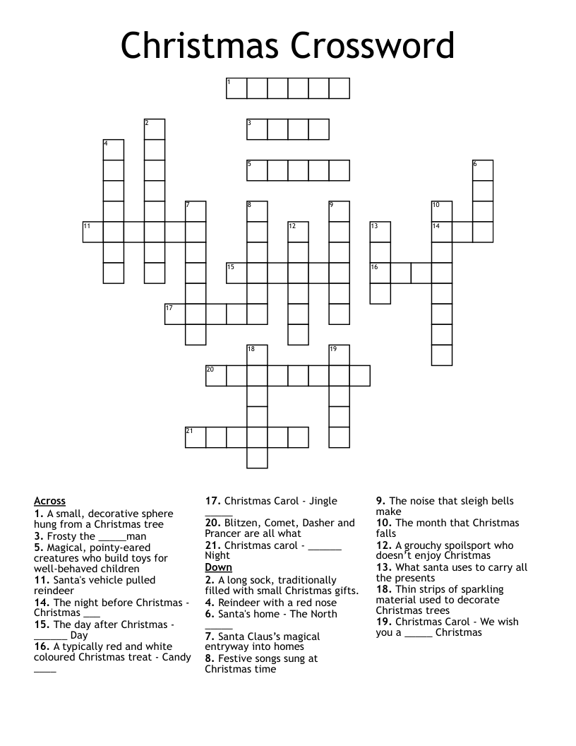 Christmas Crossword
