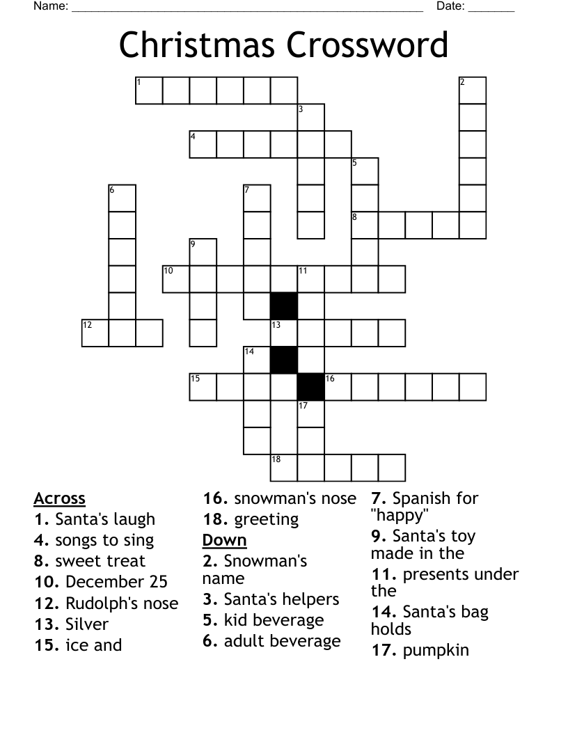 Christmas Crossword