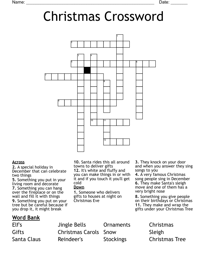Christmas Crossword