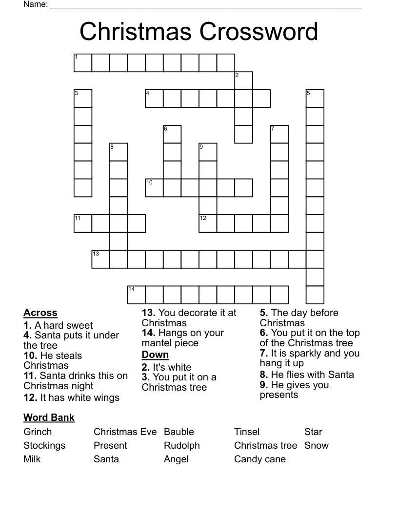 Christmas Crossword