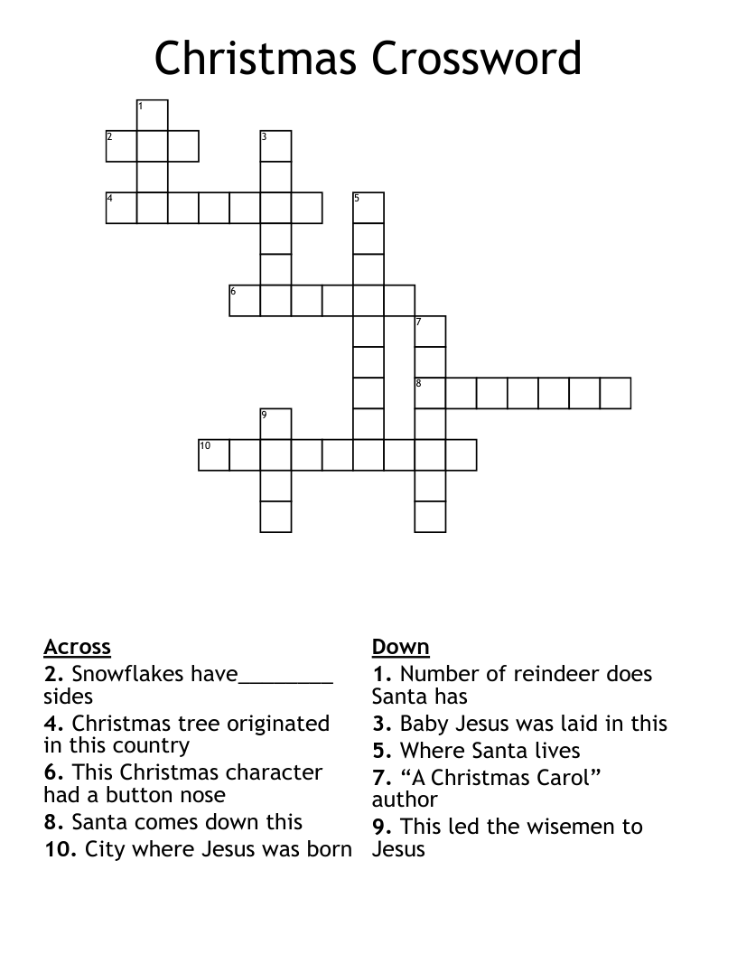Christmas Crossword