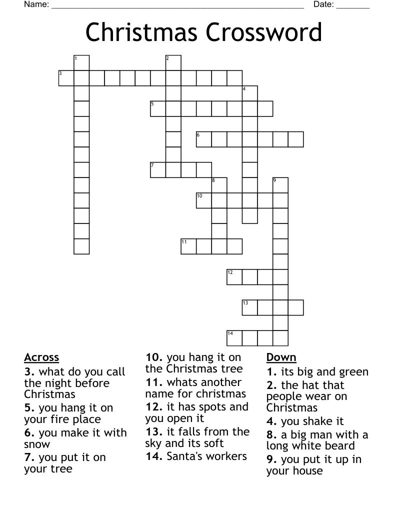 Christmas Crossword