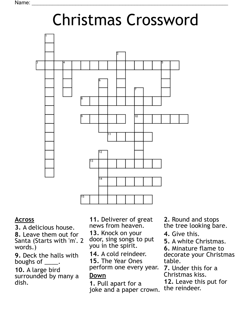 Christmas Crossword