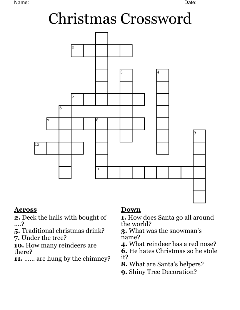 Christmas Crossword