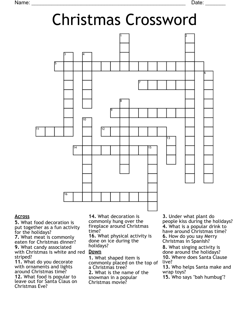 Christmas Crossword