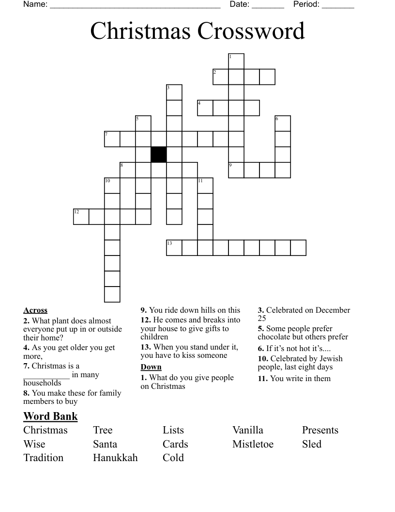 Christmas Crossword